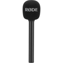 "Premium RDE Interview GO Hndholdt Adapter - Sort | Effektiv, Bærbar & Kvalitetslyd – Varenummer: 0698813006700"